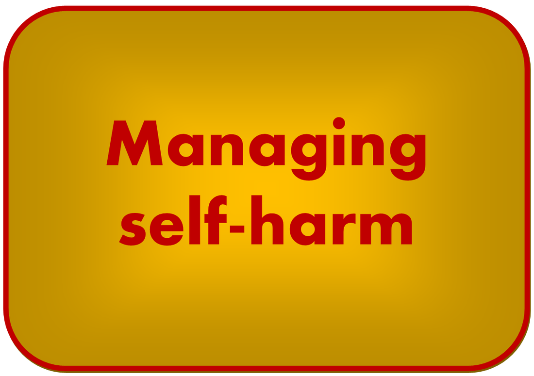 managing self-harm resources tools ideas button