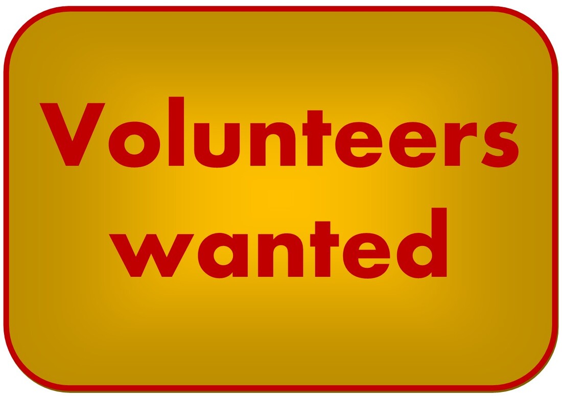 Volunteers wanted button
