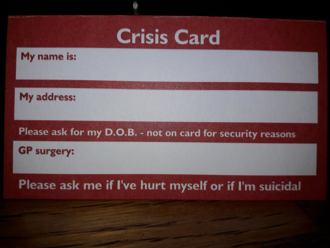 crisis card front self-harm suicidal
