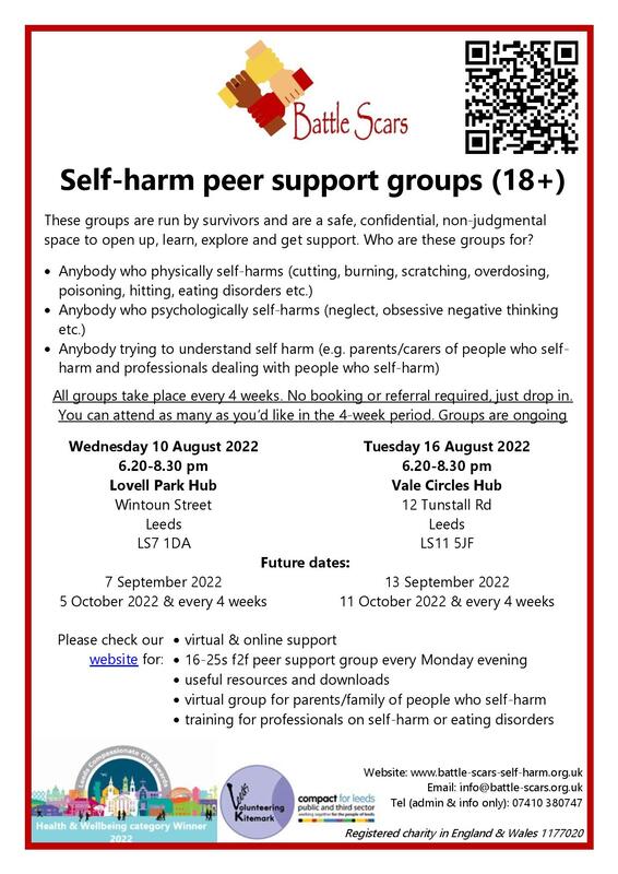 adult peer support groups face-to-face poster