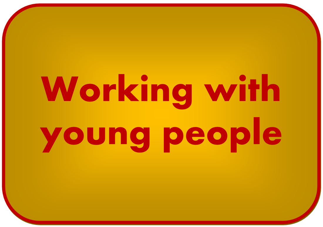 working with young people pictures button