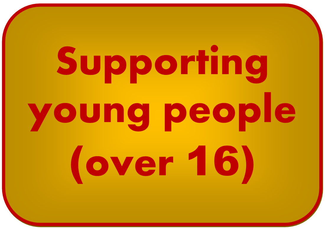 supporting young people over 16 button