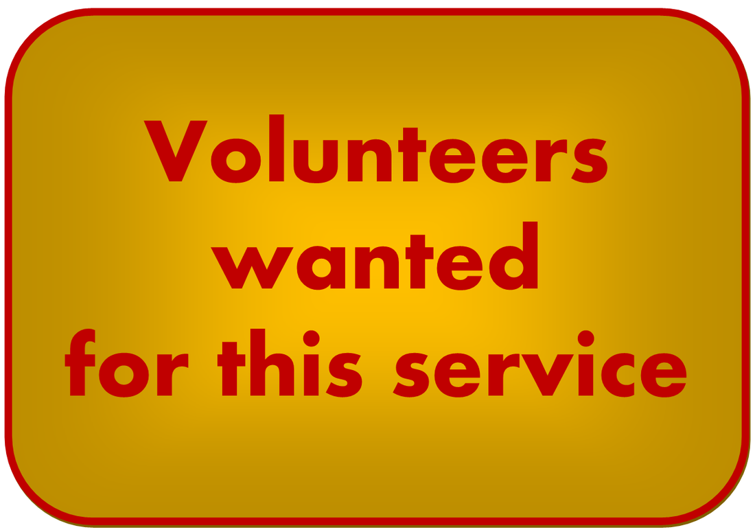 volunteers wanted for this service button