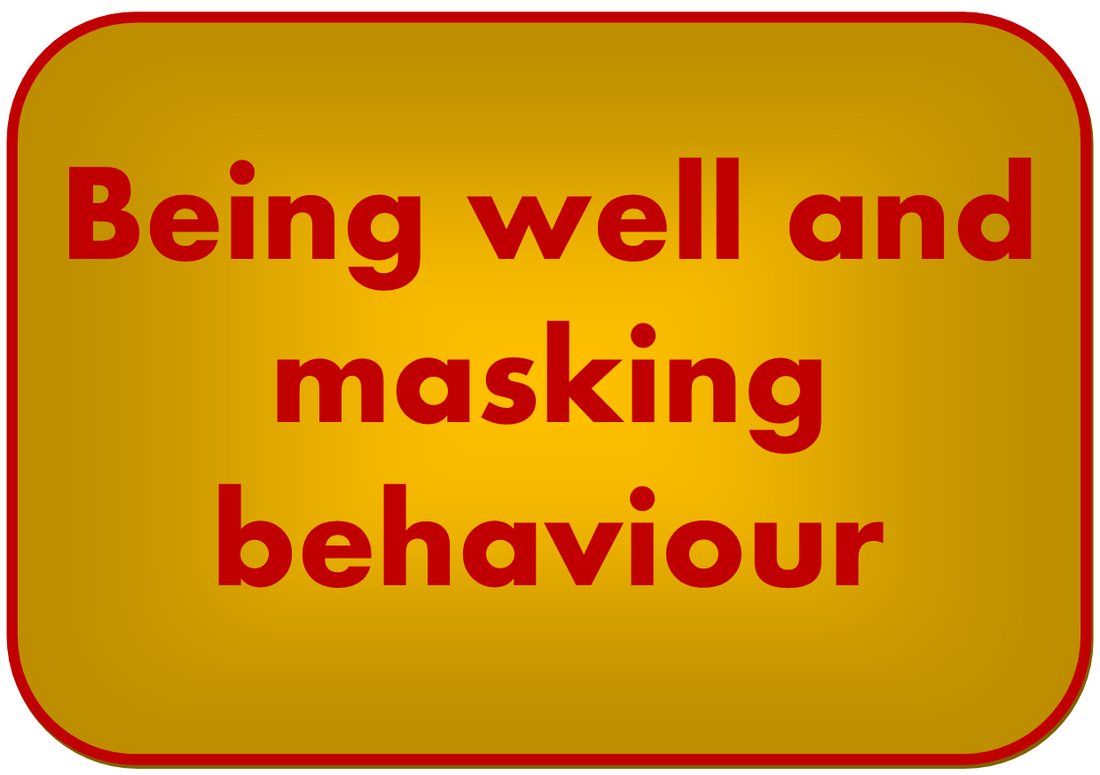 being well and masking behaviour button