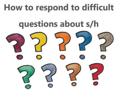 respond to difficult questions about self-harm mentally scarred