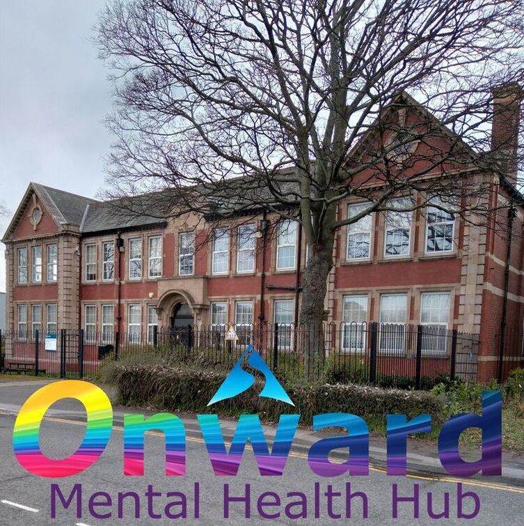 A large, brick-built building. The Onward mental health hub 